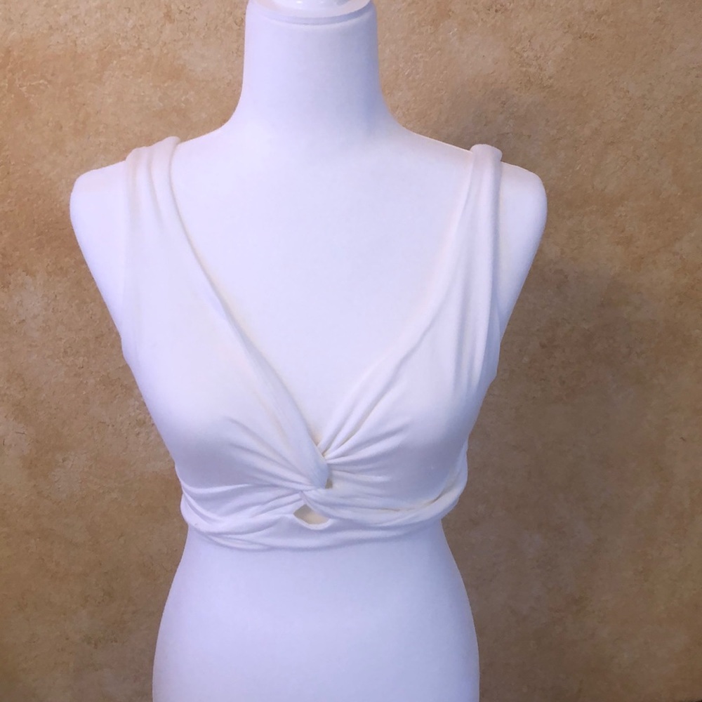 Blvd White crop top